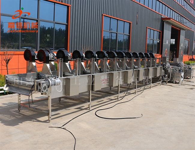 長(zhǎng)(zhang)葉(ye)菜(cai)清洗風(fēng)(feng)榦流水(shui)線(xian)