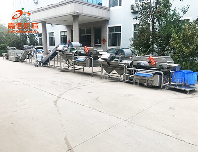 長(zhang)葉菜清洗風(feng)榦(gan)流水(shui)線(xian)